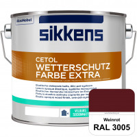 Cetol Wetterschutzfarbe Extra (RAL 3005 Weinrot) Cetol Wetterschutzfarbe Extra (RAL 3005 Weinrot)