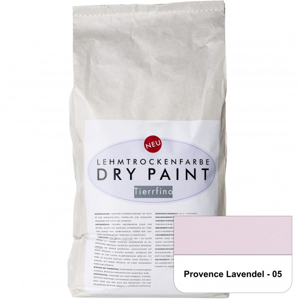 DRY-PAINT Lehmtrockenfarbe - Provence Lavendel - 05