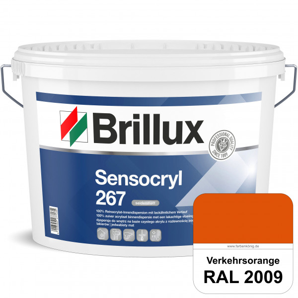 Sensocryl ELF 267 (RAL 2009 Verkehrsorange) seidenmatt hochwertige Reinacrylat-Innendispersion für A