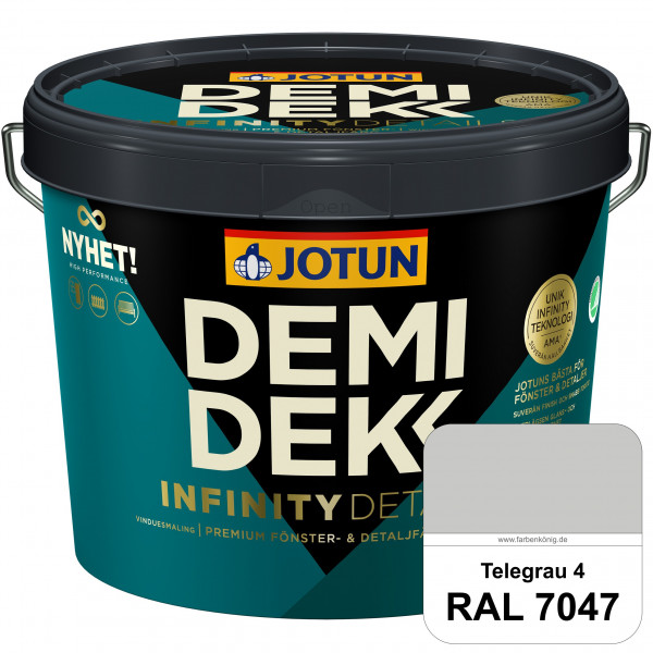 DEMIDEKK Infinity Details - Deckender Holzschutz (RAL 7047 Telegrau 4)