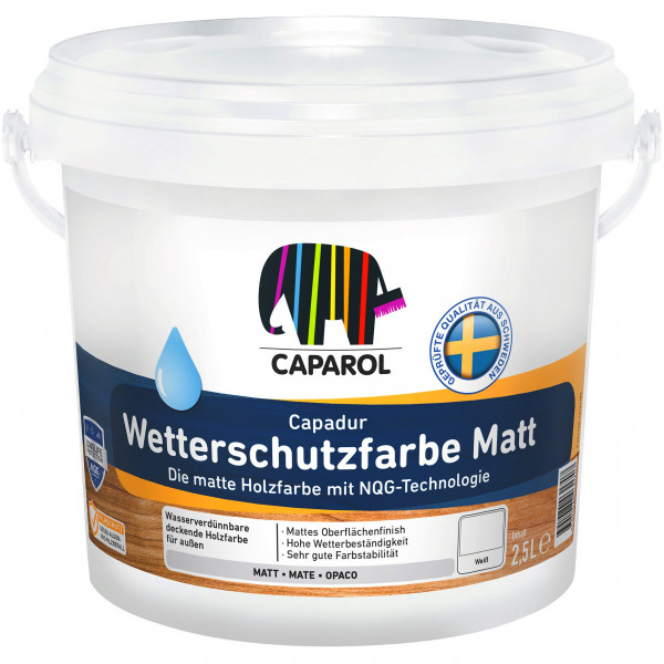 Capadur Wetterschutzfarbe Matt (Weiß)