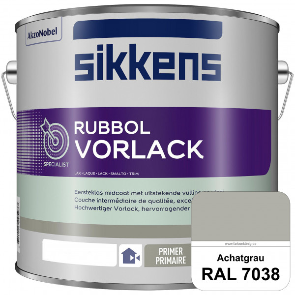 Rubbol Vorlack (RAL 7038 Achatgrau) Aromatenfreier Vorlack der Spitzenklasse (außen & innen)