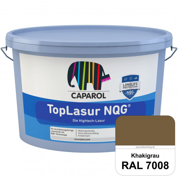 TopLasur NQG® (RAL 7008 Khakigrau) Verarbeitungsfertige Lasur auf Basis der Nano-Quarz-Gitter Techno