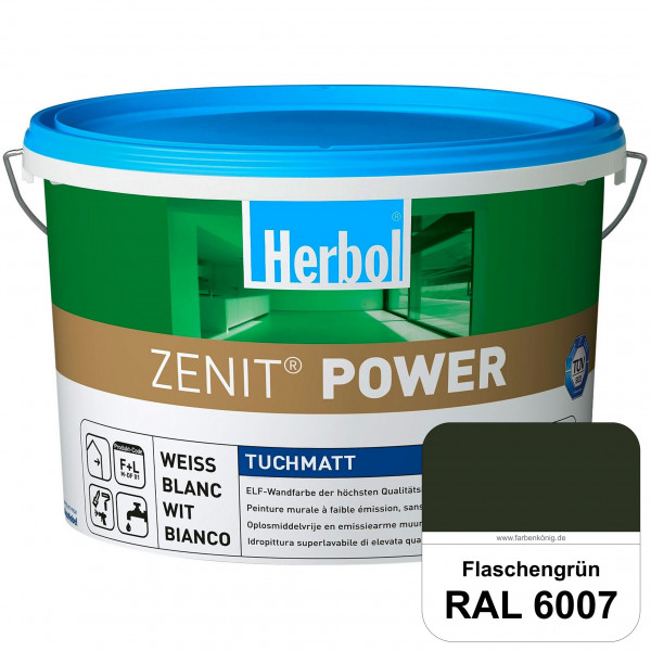 Herbol Zenit Power (RAL 6007 Flaschengrün) Superdeckende ELF-Wandfarbe