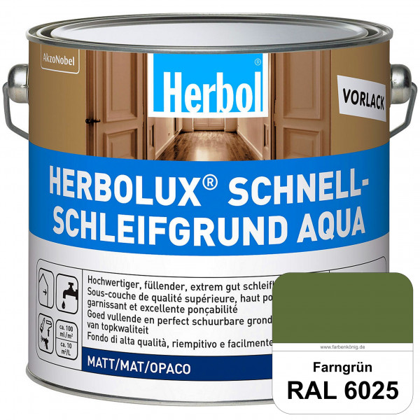 Schnellschleifgrund Aqua (RAL 6025 Farngrün) wasserverdünnbarer Vorlack mit hervorragender Schleifba