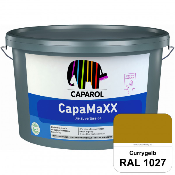 CapaMaXX (RAL 1027 Currygelb) tuchmatte Innenfarbe mit hohem Deckvermögen und Ergiebigkeit