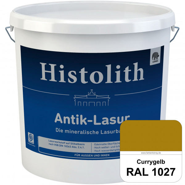 Histolith® Antik-Lasur (RAL 1027 Currygelb) Lasurkonzentrat nach dem Vorbild historischer Beschichtu