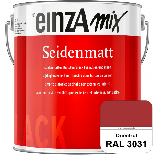 einzA Seidenmatt (RAL 3031 Orientrot) Lösemittelhaltiger Seidenmattlack