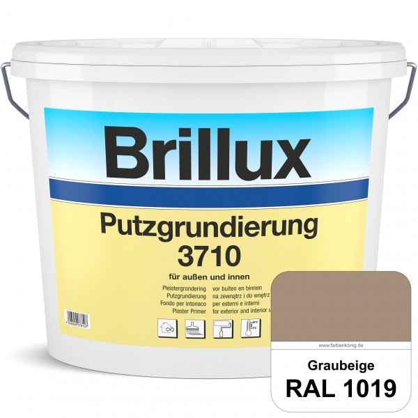 Putzgrundierung 3710 (RAL 1019 Graubeige) Wetterbeständige & quarzhaltige Grundierfarbe auf Dispersi