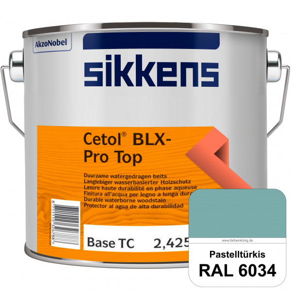 Cetol BLX-Pro Top (RAL 6034 Pastelltürkis) Seidenglänzende & wasserdampfdurchlässige Dickschichtlasu