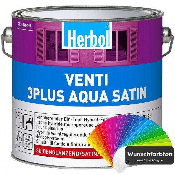 Venti 3Plus Aqua Satin (Wunschfarbton)