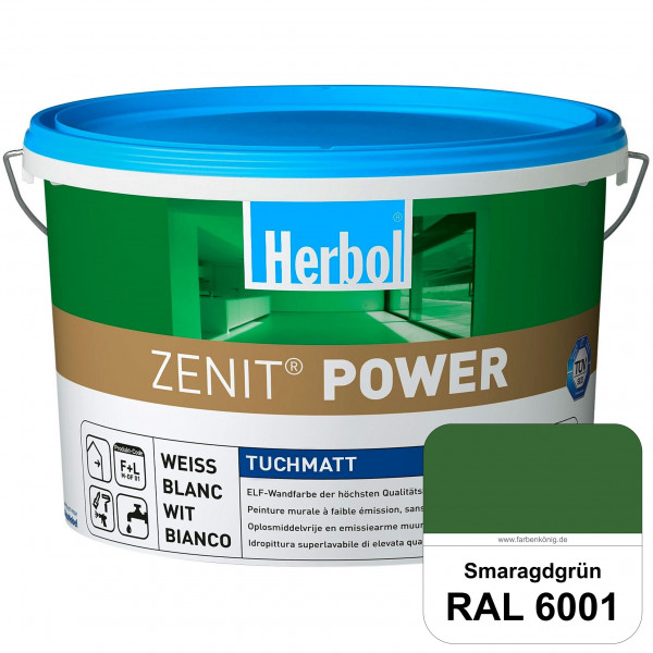 Herbol Zenit Power (RAL 6001 Smaragdgrün) Superdeckende ELF-Wandfarbe