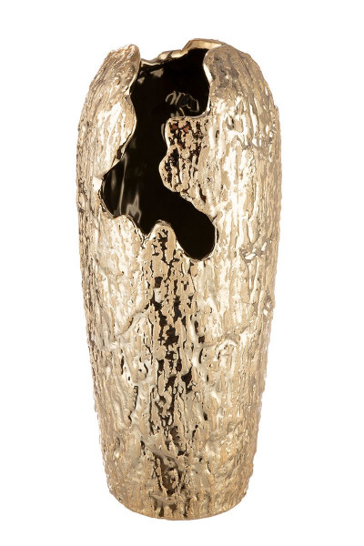 Vase "Crepa" aus Keramik (Gold)