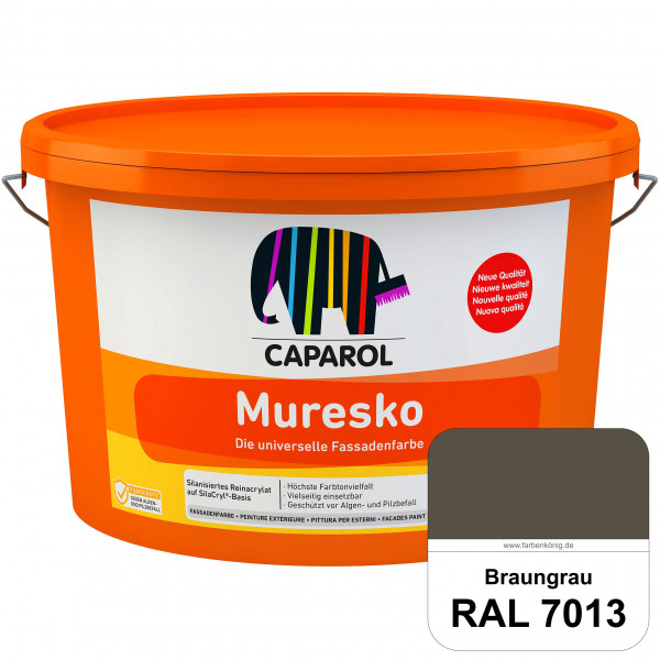 Muresko (RAL 7013 Braungrau) Silanisierte Reinacrylat-Fassadenfarbe auf SilaCryl®-Basis