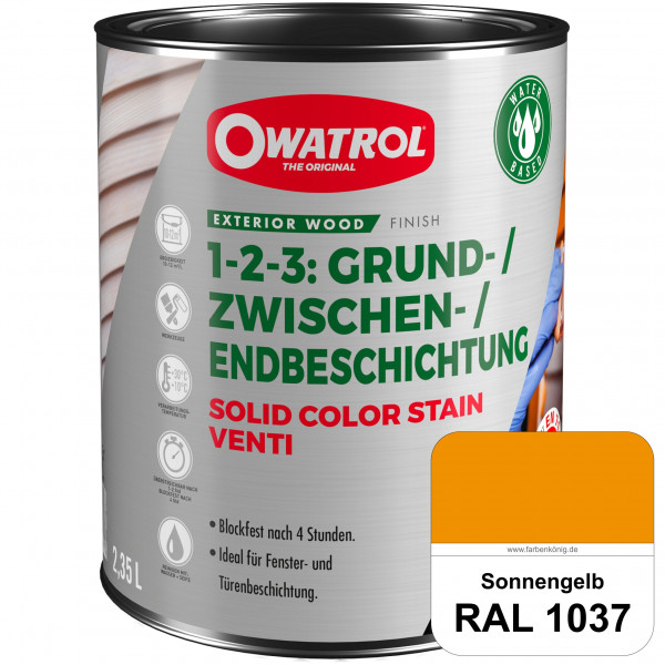 SOLID COLOR STAIN VENTI (RAL 1037 Sonnengelb)