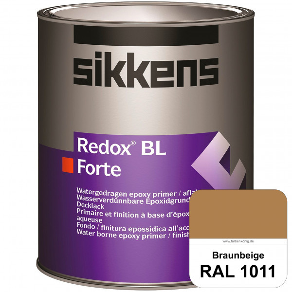 Redox BL Forte (RAL 1011 Braunbeige) seidenmatte & wasserbasierte 2-K-Epoxidharzlack (innen)