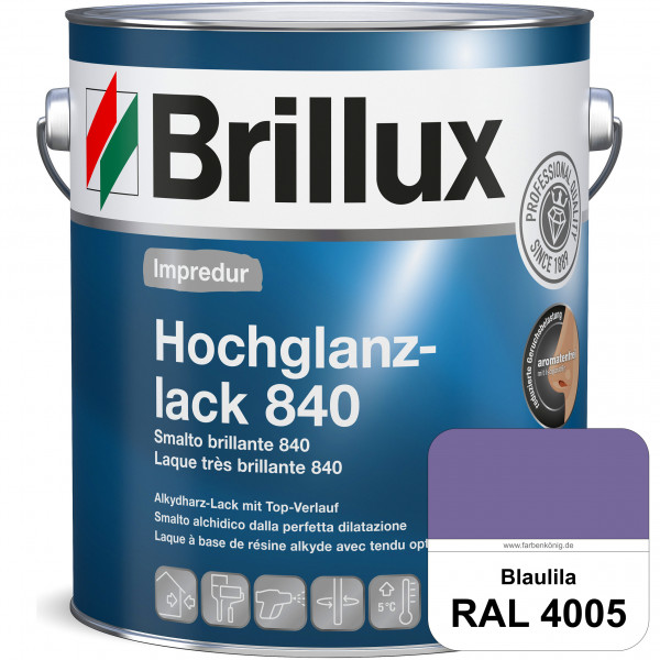Impredur Hochglanzlack 840 (RAL 4005 Blaulila) für Holz- und Metallflächen (löselmittelhaltig) innen
