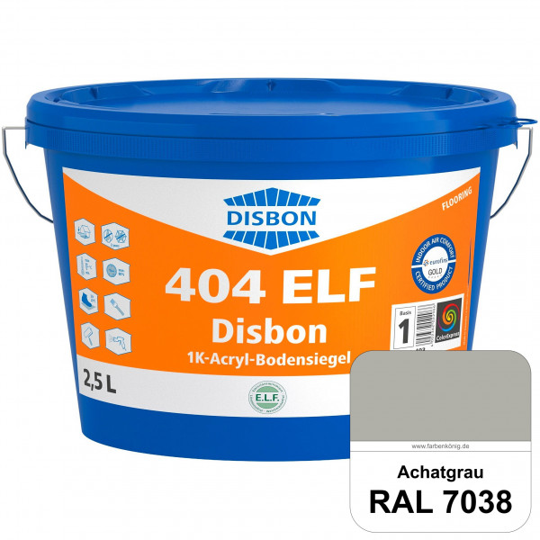 Disbon 404 ELF 1K-Acryl-Bodensiegel (RAL 7038 Achatgrau) 1K PU-verstärkte, emissions- und lösemittel