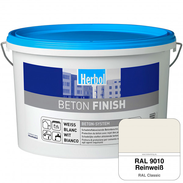 Beton Finish (RAL 9010 Reinweiß)