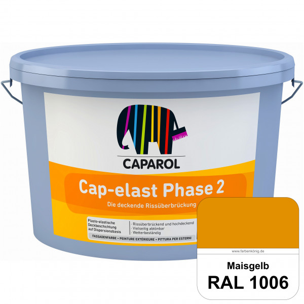 Cap-elast Phase 2 (RAL 1006 Maisgelb) Sanierung gerissener Putzfassaden und Betonflächen
