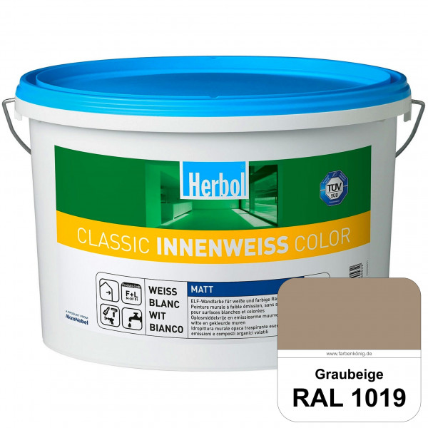 Classic Innenweiss Color (RAL 1019 Graubeige) Hochwertige Renovierungsfarbe