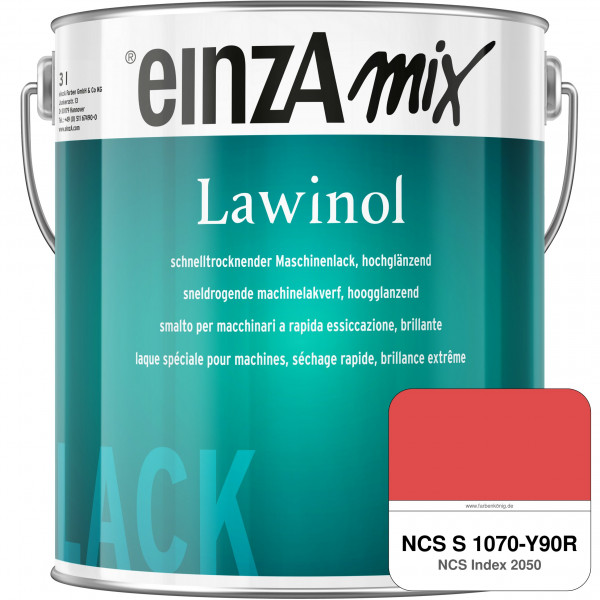 einzA Lawinol hochglänzend (NCS S 1070-Y90R)
