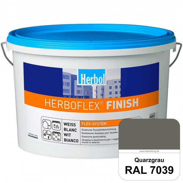 Herboflex Finish Matt (RAL 7039 Quarzgrau) Matte, systemgerechte Fassadenfarbe zur Risssanierung