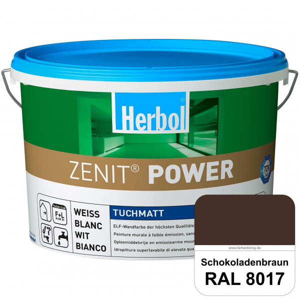 Herbol Zenit Power (RAL 8017 Schokoladenbraun) Superdeckende ELF-Wandfarbe
