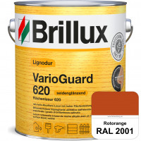 Lignodur VarioGuard 620 (Flächenlasur 620) RAL 2001 Rotorange