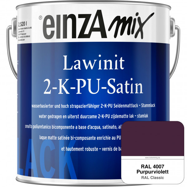 einzA Lawinit 2-K-PU Satin Stammlack (RAL 4007 Purpurviolett)