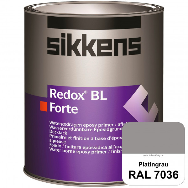 Redox BL Forte (RAL 7036 Platingrau) seidenmatte & wasserbasierte 2-K-Epoxidharzlack (innen)