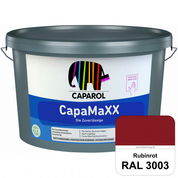 CapaMaXX (RAL 3003 Rubinrot) tuchmatte Innenfarbe mit hohem Deckvermögen und Ergiebigkeit
