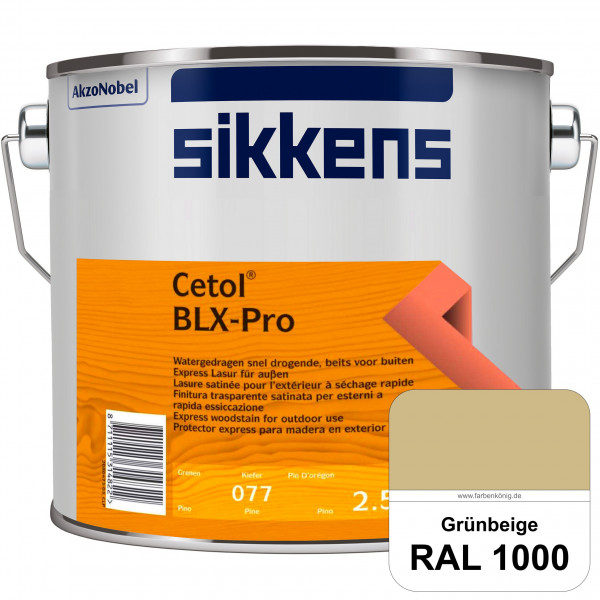 Cetol BLX-Pro (RAL 1000 Grünbeige) Express Lasur für die Beschichtung von Holzoberflächen (außen)