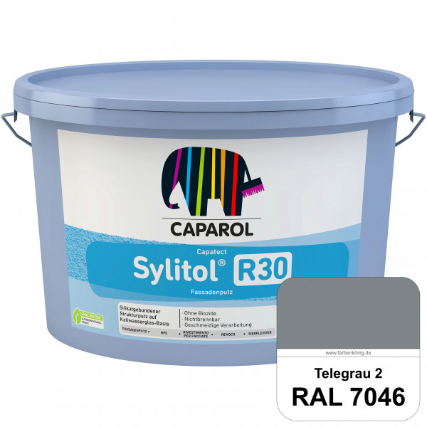 Capatect Sylitol Fassadenputz R30 (RAL 7046 Telegrau 2) Silikatisch gebundener Strukturputz nach DIN