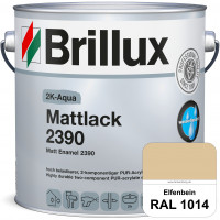 2K-Aqua Mattlack 2390 (RAL 1014 Elfenbein) mechanisch und chemisch hoch belastbar für außen & innen