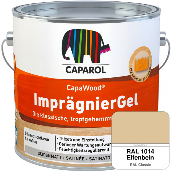 CapaWood® ImprägnierGel (RAL 1014 Elfenbein) - ersetzt Capadur LasurGel