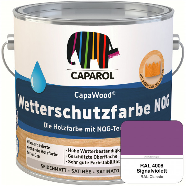 CapaWood® Wetterschutzfarbe NQG (RAL 4008 Signalviolett) - ersetzt Capadur Wetterschutzfarbe NQG