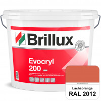 Evocryl 200 (RAL 2012 Lachsorange) Verschmutzungsunempfindliche 100% Reinacrylat Fassadenfarbe