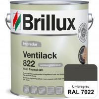 Impredur Ventilack 822 (RAL 7022 Umbragrau) Seidenglanzlack (lösemittelhaltig) Fenster & Türen innen