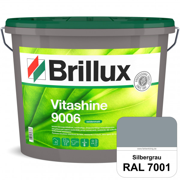 Vitashine 9006 (RAL 7001 Silbergrau) hochwertige konservierungsmittelfreie und seidenmatte Innendisp