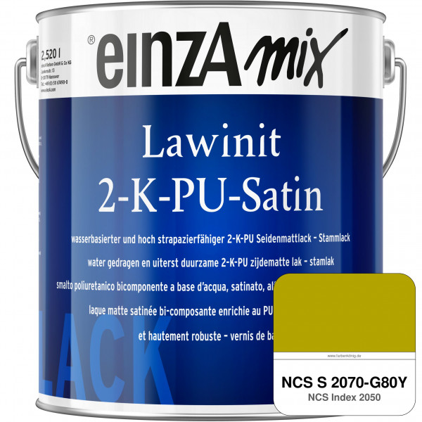 einzA Lawinit 2-K-PU Satin Stammlack (NCS S 2070-G80Y)