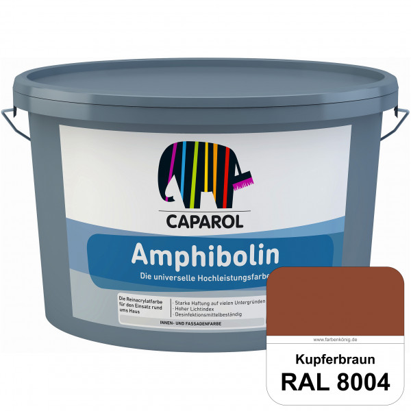 Amphibolin (RAL 8004 Kupferbraun) Universalfarbe auf Reinacrylbasis innen & außen