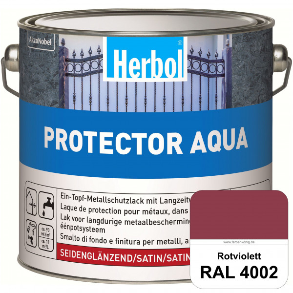 Protector Aqua (RAL 4002 Rotviolett) Lack für Eisen, Stahl und NE-Metalle (Innen&Außen)