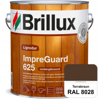 ImpraGuard 625 (RAL 8028 Terrabraun) imprägnierende Lasur (lösemittelhaltig) für allen Laub- und Nad