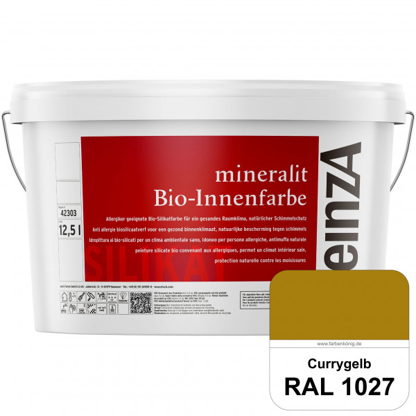 einzA mineralit Bio-Innenfarbe (RAL 1027 Currygelb) Bio-Silikat-Innenfarbe gemäß VOB DIN 18 363