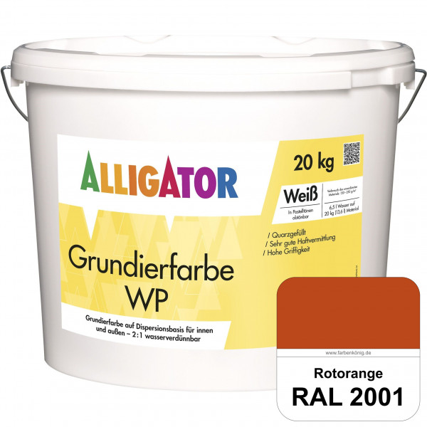 Grundierfarbe WP (RAL 2001 Rotorange)