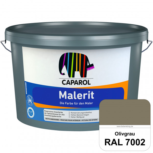 Malerit E.L.F. (RAL 7002 Olivgrau) matte Innenfarbe für Neu- & Renovierungsanstriche