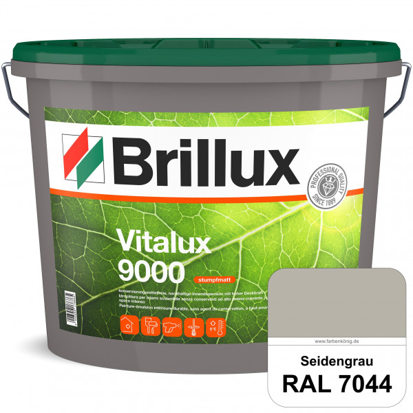 Vitalux 9000 (RAL 7044 Seidengrau) konservierungsmittelfreie Innendispersion für Kinder- & Schlafzim