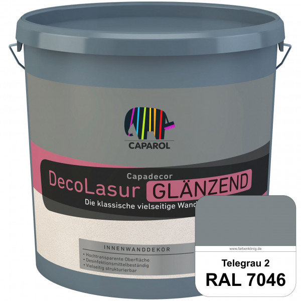 Capadecor DecoLasur Glänzend (RAL 7046 Telegrau 2) Glänzende Lasurfarbe auf Dispersionsbasis (innen)