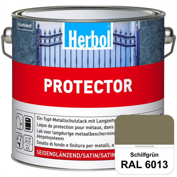 Protector (RAL 6013 Schilfgrün) Seidenglänzende Spezialbeschichtung für Eisen- und NE-Metalle (außen